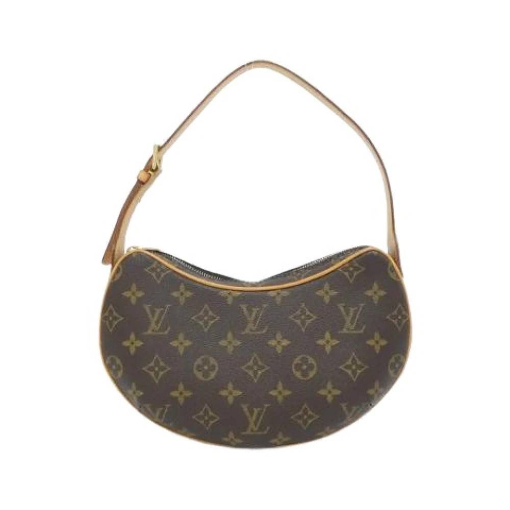Louis Vuitton Vintage Pre-owned Pochette Croissant Monogram Skuldertaske - Vintage - Dame - Brun - ONE SIZE - Uld