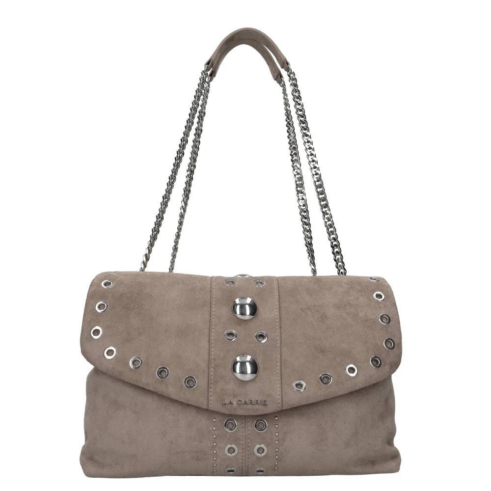 La Carrie Etnisk Ruskindstaske - Tasker - Dame - Beige - ONE SIZE - Uld