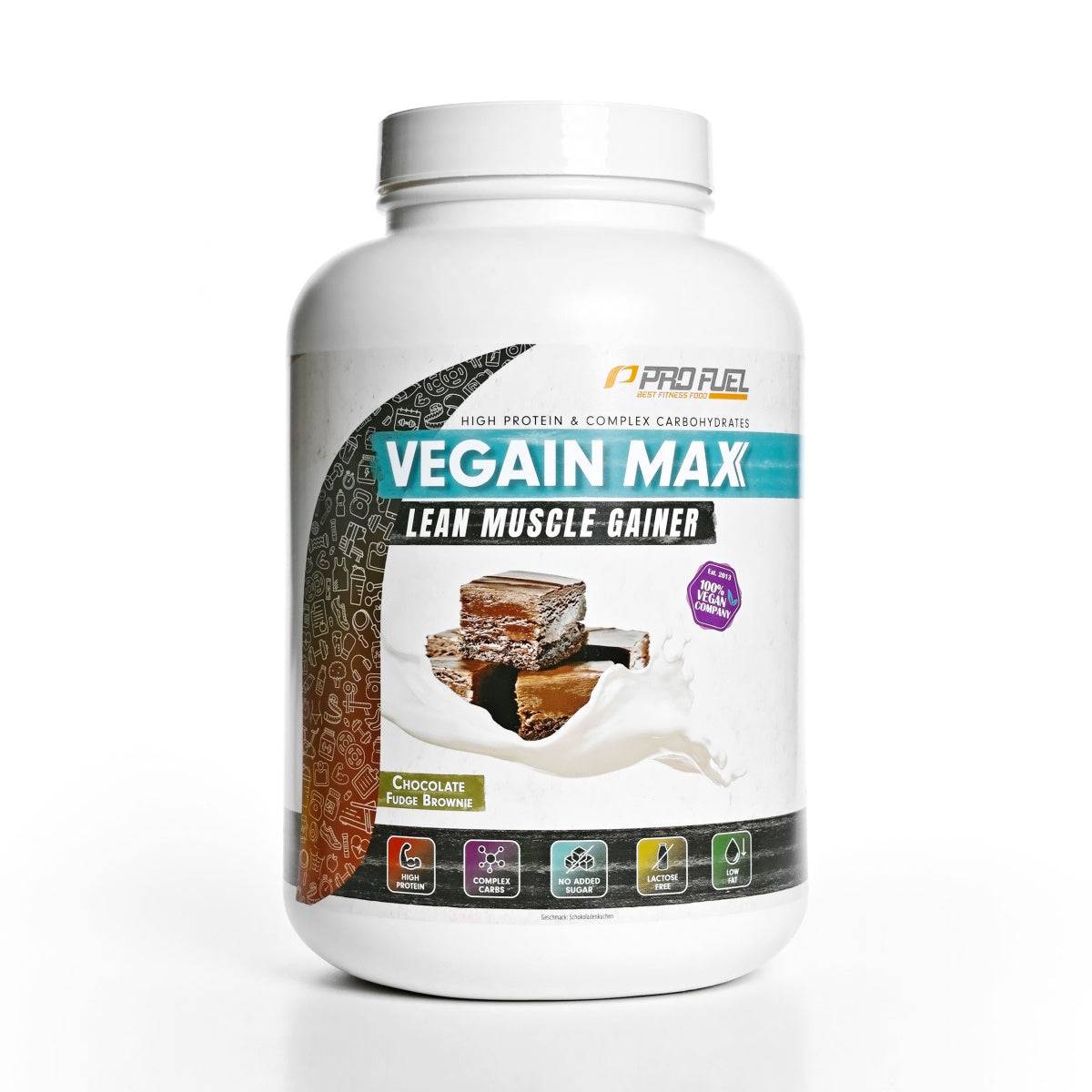 PROFuel - VEGAIN MAX - 100% Vegan Protein - 3000G - 4 smagsvarianter - 3000 g (30 portioner) / Chocolate Brownie Fudge