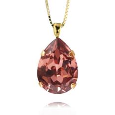 Caroline Svedbom Halsband Classic Drop Rose Blush (Guld)
