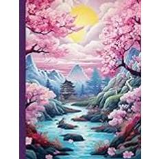 Japan Countryside Cherry Blossom Trees Composition Notebook Journal