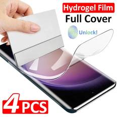 4St Hydrogel Film til Samsung Galaxy S24 S23 S22 S21 S20 Ultra Plus Skærmbeskyttelse til Samsung S24 Ultra Beskyttelse S23 S20 S21 Fe Samsung S24 Ultra Samsung S24 Ultra Hydrogel Film
