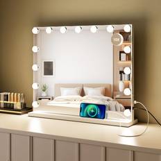 Lasola Makeup Actress Hollywood For Wall USB 10x Three Color Lighting Touch Stepless Brightness Power Supply LED Large LED Makeup Lighted Makeup
