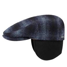 Stetson - Kent Ear Flap Wool Check - Blue, Stetson