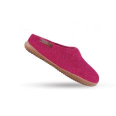 Uldtøffel (100% ren uld) Model Pink m/Gummisål Dansk Design fra SHUS