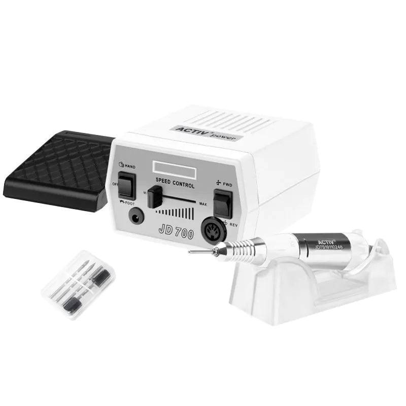 Elektrisk Neglefil 30.000 RPM | Perfekt til Hobbybrug, Hvid