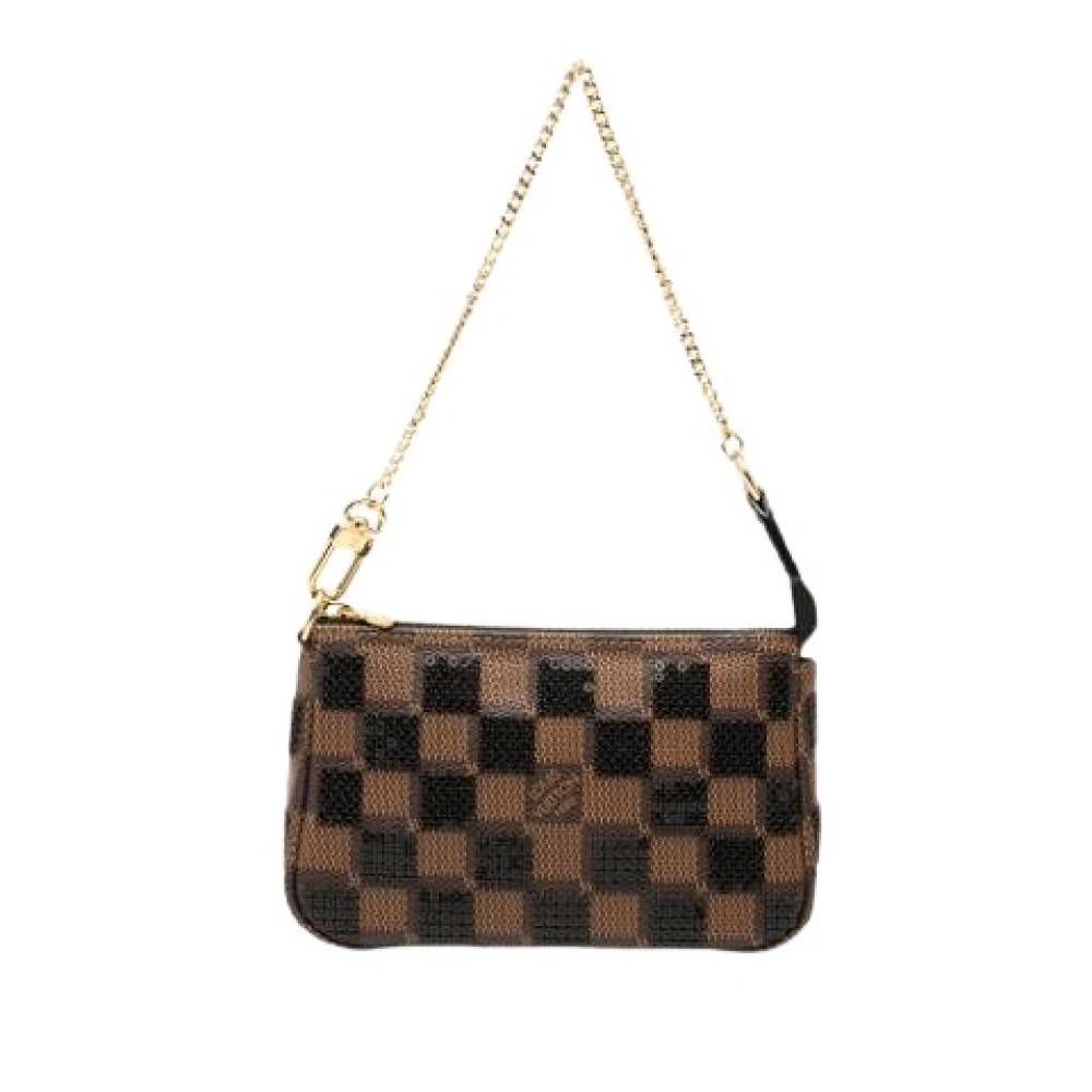 Louis Vuitton Vintage Pre-owned Mini Pochette Accessoires - Vintage - Dame - Brun - ONE SIZE -