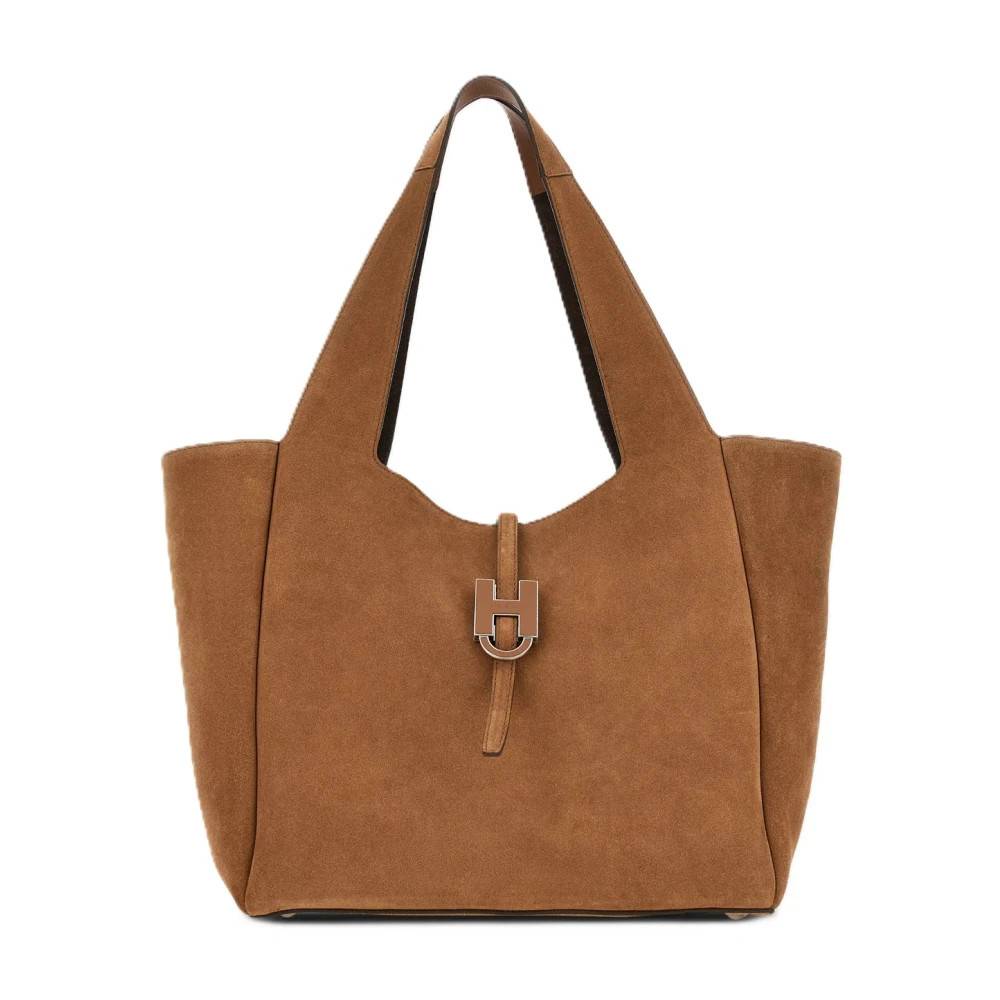 Hogan Minimalist Tote Bag - Tasker - Dame - Brun - ONE SIZE - Uld