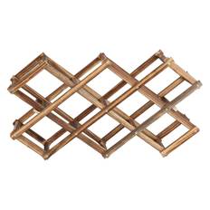 Wine Cabinet Foldable Elegant Large Capacity Wooden Wine Rack Cabinet for 10 Wine Bottles