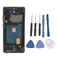 for Samsung Galaxy S20 FE Skärmbyte, LCD Display Digitizer Pekskärm Komplett Montering med Ram, Byte Av Telefonskärm med Reparationsverktyg