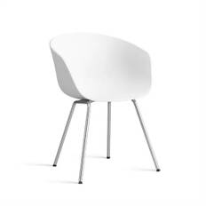 Hay - Stol AAC26 - Hvid med krom ben - about a chair AAC26