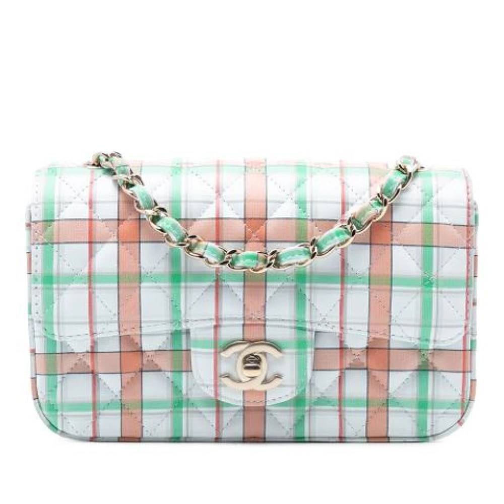 Chanel Vintage Pre-owned Quilted Flap Bag - Vintage - Dame - Hvid - ONE SIZE - Uld