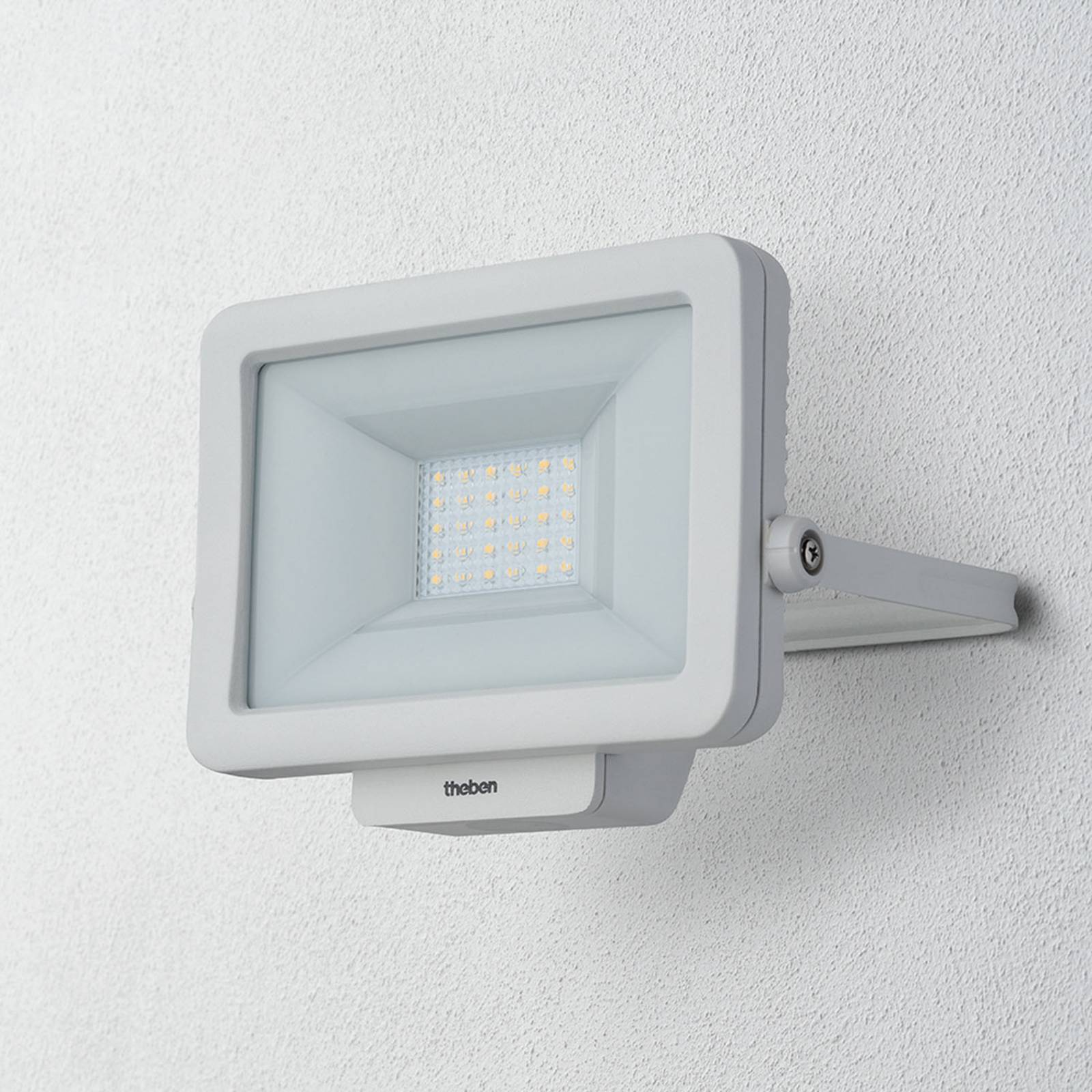 Theben theLeda B20L utomhus LED-spot, vit, Vitt / opal, Aluminium / grå / zink, LED-utomhuslampa