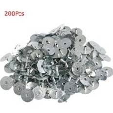 100/200 st ljus wick metall hållare wick flikar silver för ljustillverkning e7cc