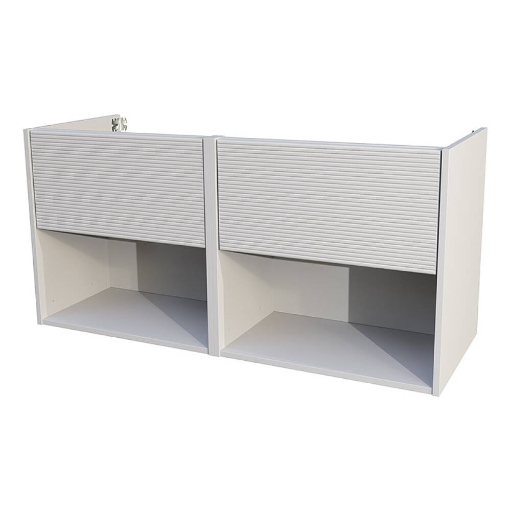 TVÄTTSTÄLLSSKÅP CAMARGUE AURA DUBBEL PORSLIN 120CM 2 LÅDOR & BOXAR MATRIS LJUSGRÅ