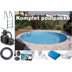 Swimmingpool, GRE, rund Ø4,2 H1,5 komplet m. teknik