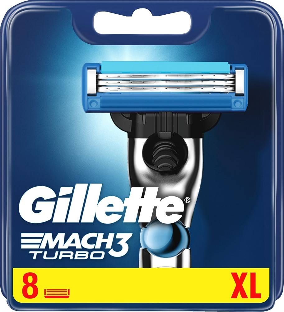Rakblad Gillette Mach3 Turbo, 8 st