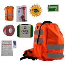 Räddningsväska OPA, Kit för olycksplatsansvarig - Hi-Vis orange