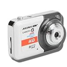 Mini DV-kamera, Liten HD-videokamerainspelare Stöd för Rörelsedetektering 32G-minne, USB-minikamera Nyckelring Videoinspelare för Webbkamera, Present Till Barnstudenter (Silvergrå)