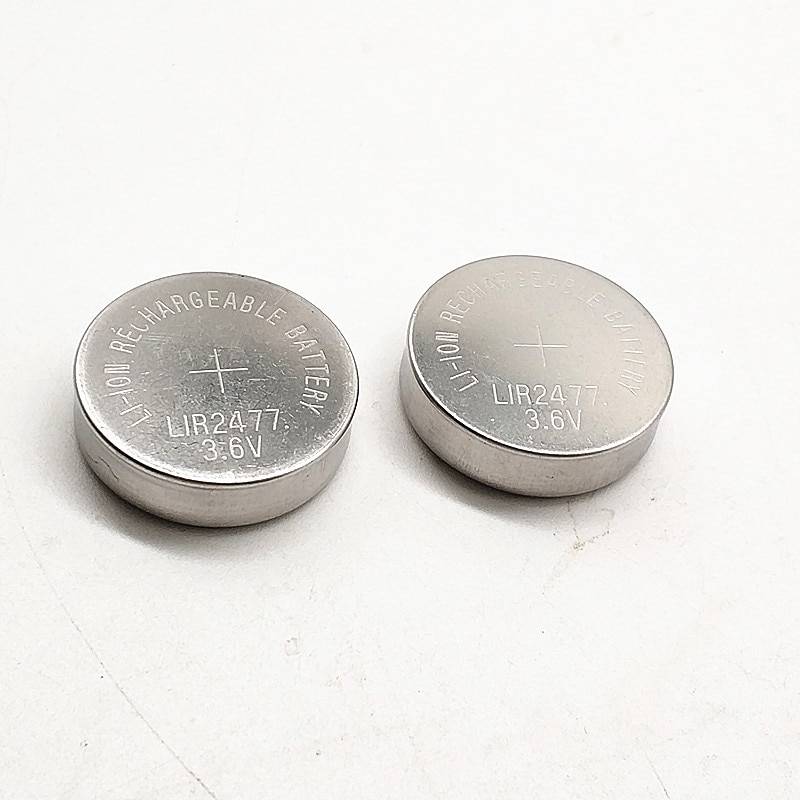 Uppladdningsbart Knappcellsbatteri LIR2477 3.6V