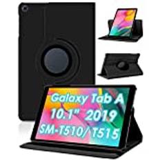 KATUMO Fodral för Samsung Galaxy tab a 10.1 2019, 360 °Roterande Surfplatta Fodral för Galaxy tab SM-T510/T515, Skal Fodral kompatibelt med Samsung Galaxy tab T510