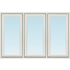 Svenska Fönster SF sidohängt fönster 1480x980mm 3-luft, insida trä utsida trä, 3-glas  (15x10)