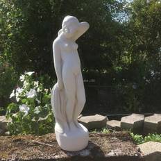 Nøgen Kvinde 59 cm - Frostsikker havefigur i marmor Lahema Marmor Kunst