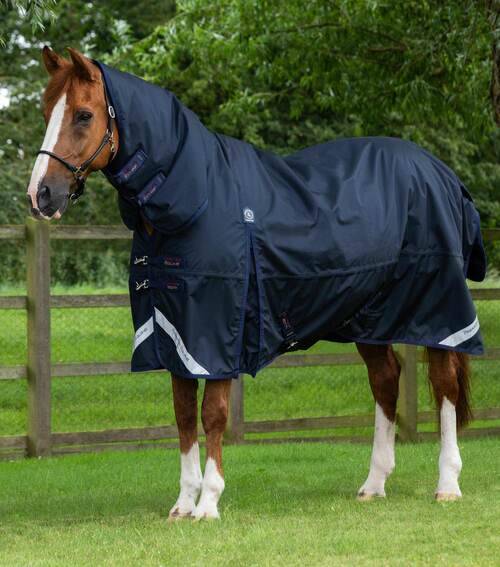 Premier Equine Buster Storm 220g dækken med hals - Navy