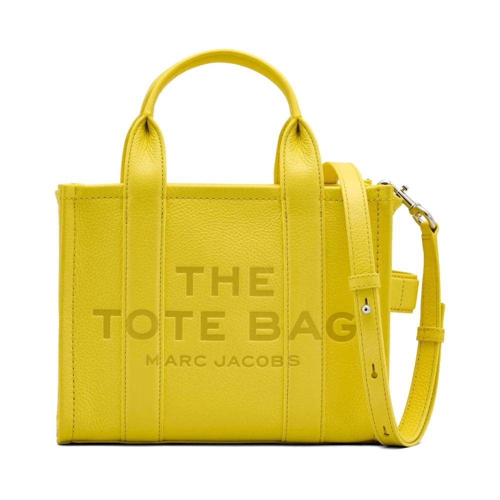 Marc Jacobs Den Lille Læder Tote Taske - Tasker - Dame - Gul - ONE SIZE - Læder