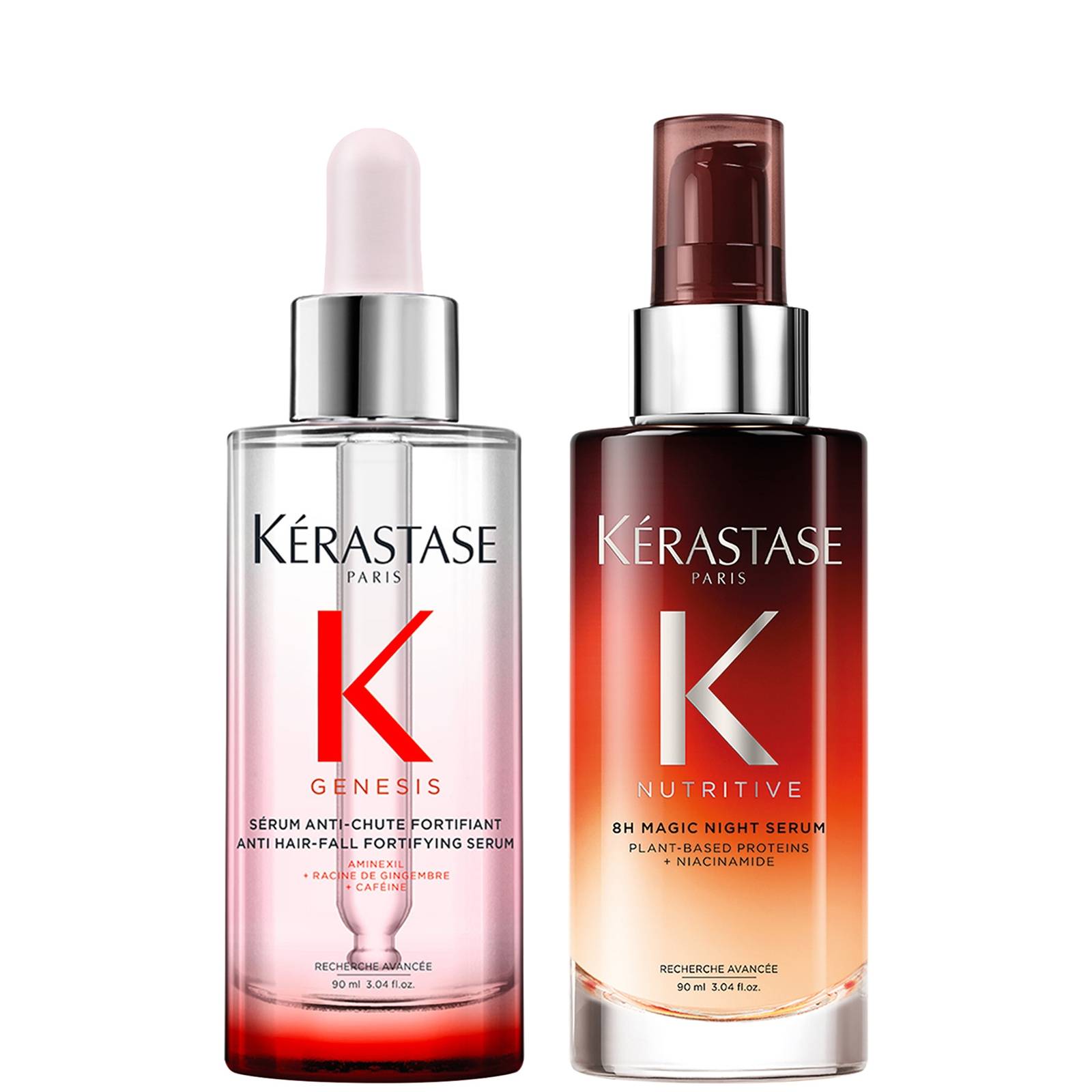 Kérastase Magic Power Duo, Genesis Anti-Chute Fortifiant Serum 90ml and Nutritive 8H Night Serum 90ml