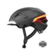 Abus Hyp-E Urban cykelhjelm med lys volcano titan - Hjelmstørrelse 51-55 cm
