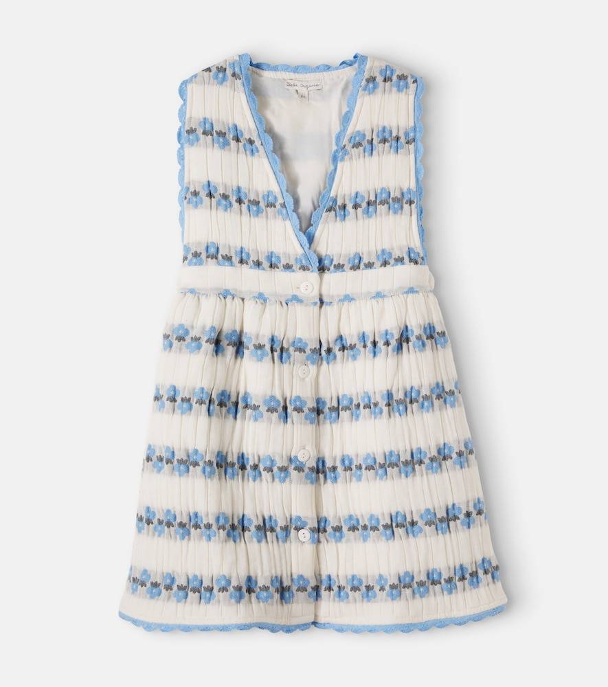 Bebe Organic Vestido Scilla en mezcla de algodón floral - blanco - Y 8