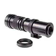 Hersmay 420-800 mm F/8,3-16 telefoto zoomobjektiv manuell fokus super teleobjektiv EF/EFS montering för Canon EOS 4000D 2000D 90D 850D 5D 5DIV 6DII 7DII, Rebel T3 T3i T5 T5i T6i T6s T7 T7I T8I