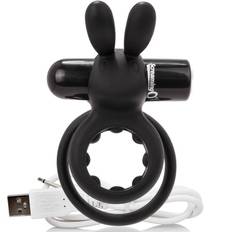 Screaming o rechargeable vibrating ring with rabbit – O hare- black