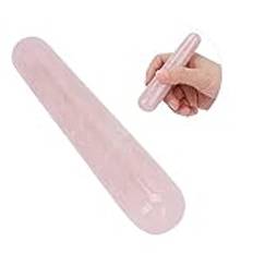 Rose Quartz Jade Stone Massage Wand för Ansikte Baksida Händer Fötter, Home Travel SPA, Hälsopresent, Utsökt Gradient Design, Lindra Problem