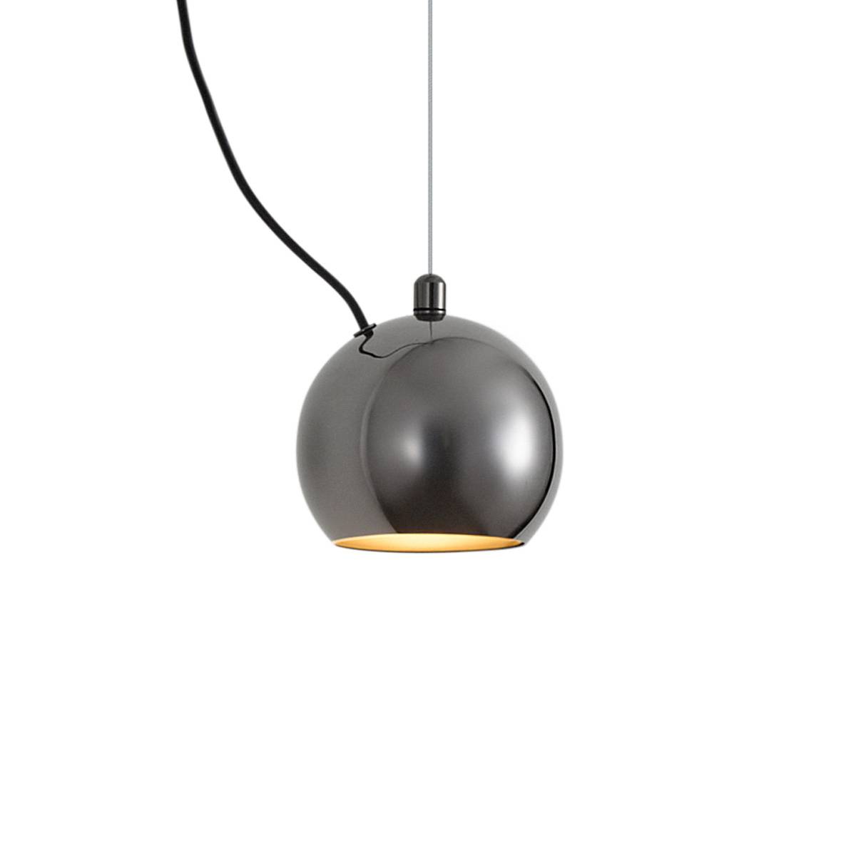 Design hanglamp donker chroom voor railsysteem 1-fase - Slimline Sara