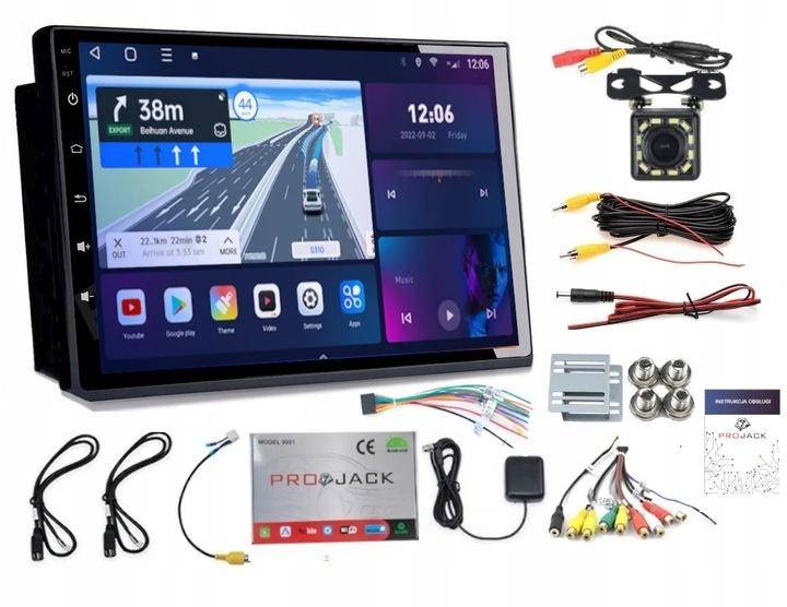 Radio Navi Gps 2Din Wifi Bluetooth Rds Carplay Android Auto 4Gb 64Gb Kamera.