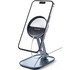 Lamicall Handy Ständer für Magsafe Ladegerät - Faltbare Aluminium Handyhalterung Tisch, 360° Verstellbarer Handyhalter für iPhone 16/15/14/13/12 Pro/Pro Max/Plus/Mini, AirPods [Kein Ladegerät]