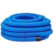 Drænrør 126-113mm. 100m rll. 2.3x7mm slids. Blå PE. Uponor