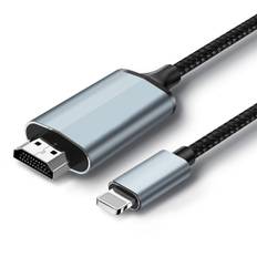 Idoove New HDMI Cable iPhone HDMI Conversion Cable 4m Digital AV Converter Adapter Output to TV Lightning HDMI Connection Cable 14 YouTube TV Output