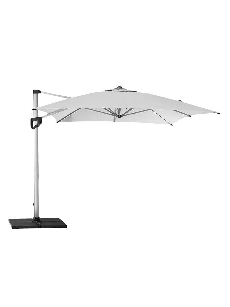 Hyde Luxe Parasol, 3x4 m inkl. fod fra Cane-line Dusty white - Jacobsen Plus