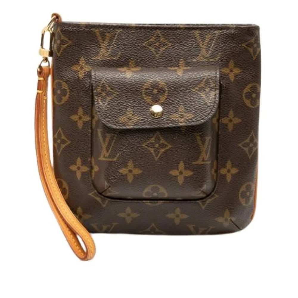 Louis Vuitton Vintage Pre-owned Partition Pouch - Vintage - Dame - Brun - ONE SIZE - Læder