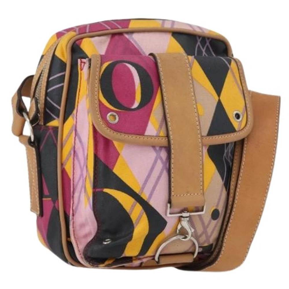 Dior Vintage Pre-owned Coated Canvas Shoulder Bag - Vintage - Dame - Flerfarvet - ONE SIZE - Uld