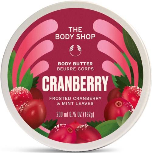 The Body Shop Cranberry Frosted Cranberry & Mint Leaves Body Butter 200 ml