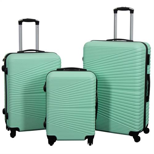 Kuffert - Hardcase rejsekuffert - Nordic mint - Letvægts kuffert.