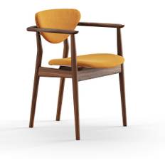 House of Finn Juhl - 109 Chair, Walnut, Cat. 4 Vidar 472 - Spisebordsstole - Finn Juhl - Brun,Træ farvet - Træ/Tekstilmateriale