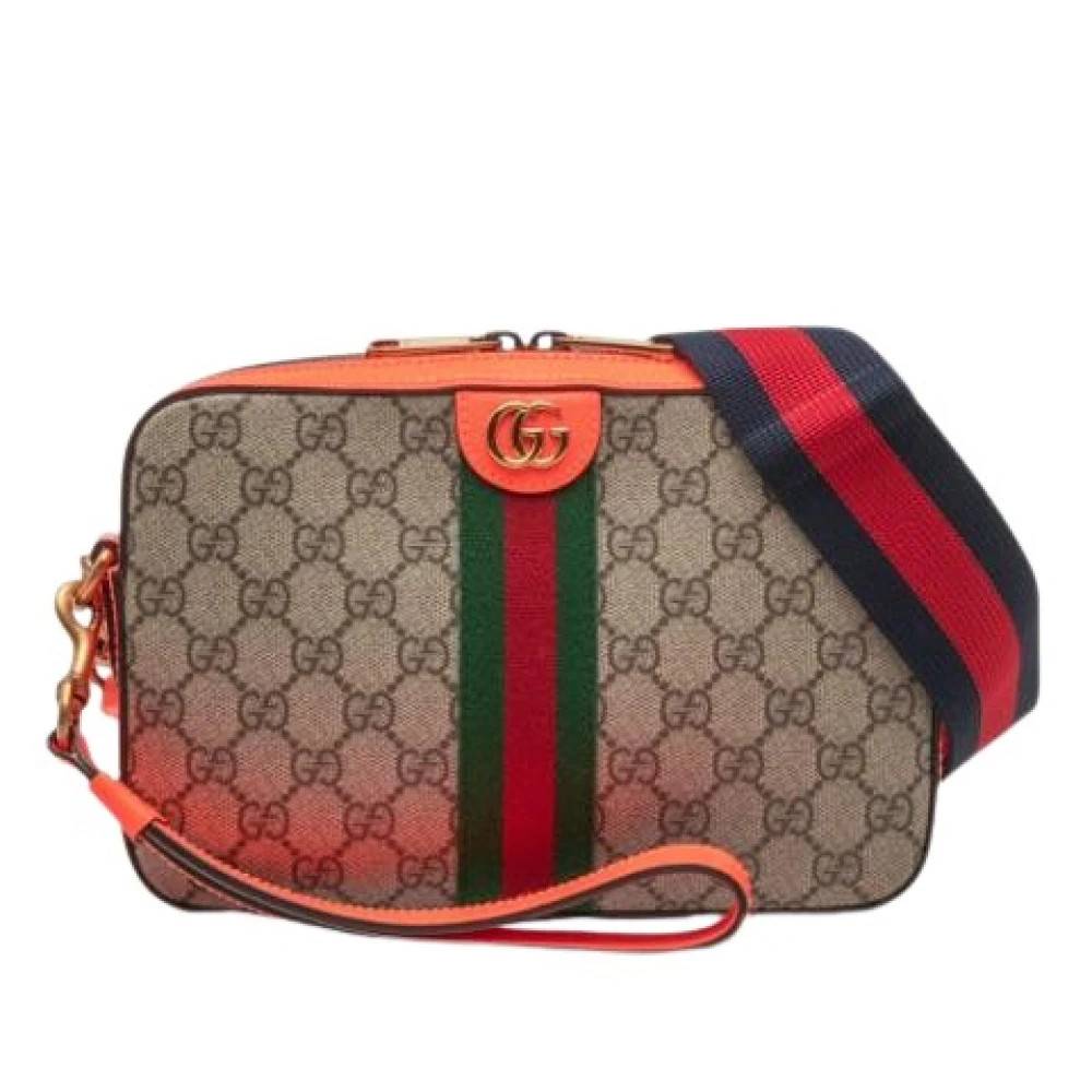 Gucci Vintage Pre-owned Ophidia Crossbody Taske - Vintage - Dame - Brun - ONE SIZE - Læder