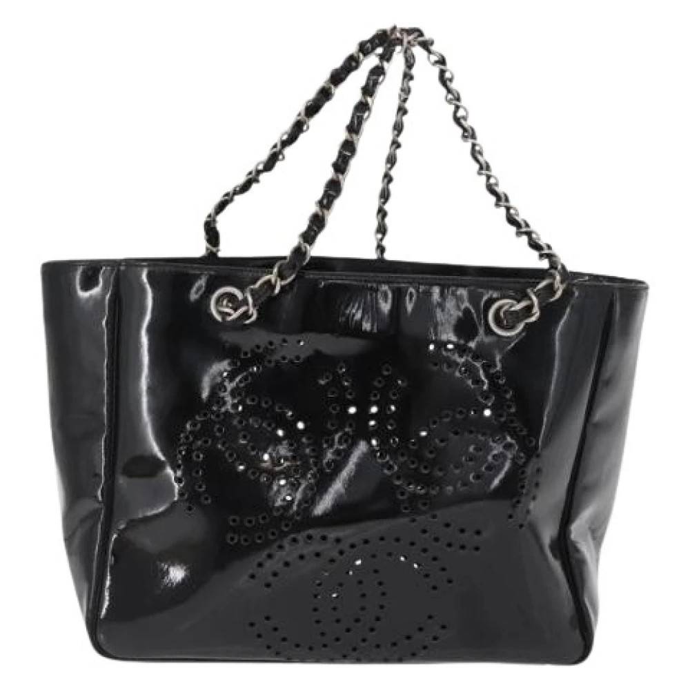 Chanel Vintage Pre-owned Vintage Tote Bag - Vintage - Dame - Sort - ONE SIZE - Læder