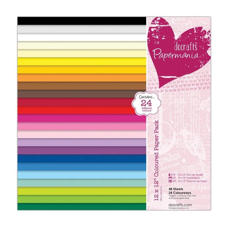 30x30 Coloured Paper Pack