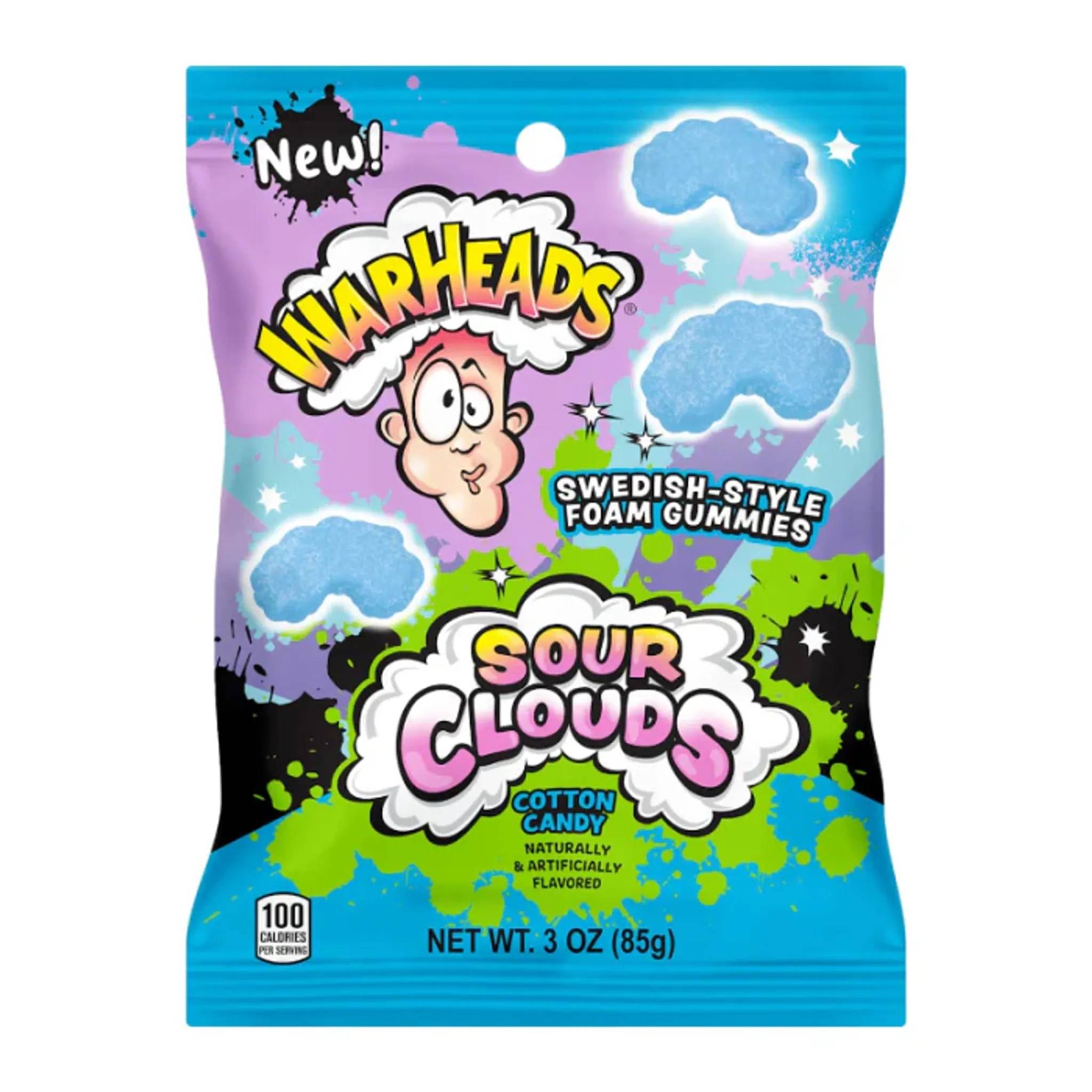 Warheads Sour Clouds - Cotton Candy